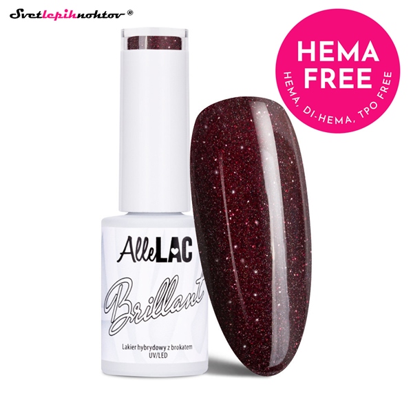 ALLELAC BRILLANT gel lak 139 - Maroon