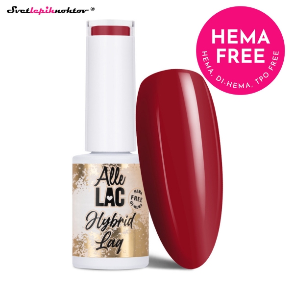 ALLELAC RED gel lak 182 - Classic Red