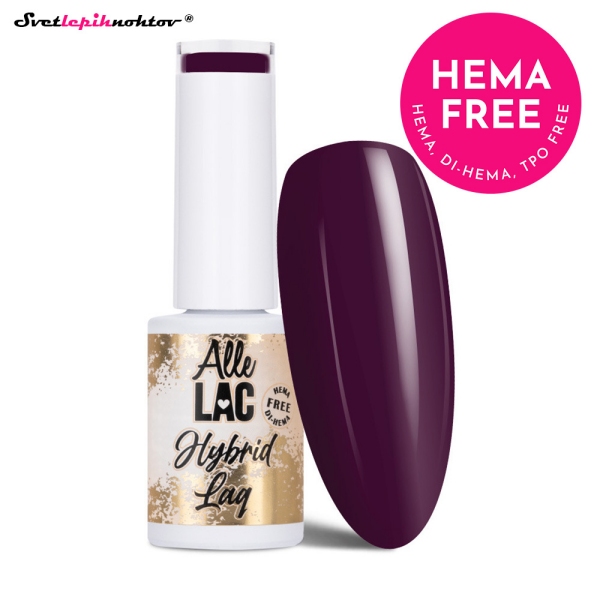 ALLELAC RED gel lak 183 - Purple Red HEMA FREE