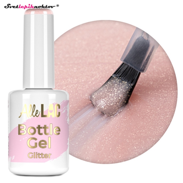 ALLELAC BOTTLE GEL - Nude Glimmer