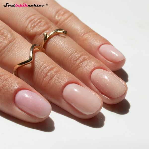 ALLELAC BOTTLE GEL - Nude Glimmer