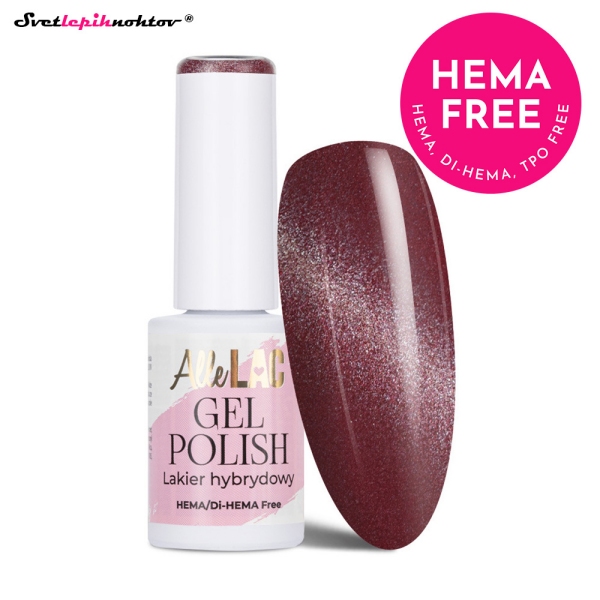 ALLELAC CAT EYE gel lak - Burgundy