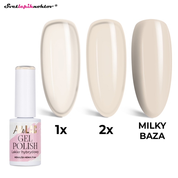 ALLELAC NUDES gel lak N21 - Vanilla Nude