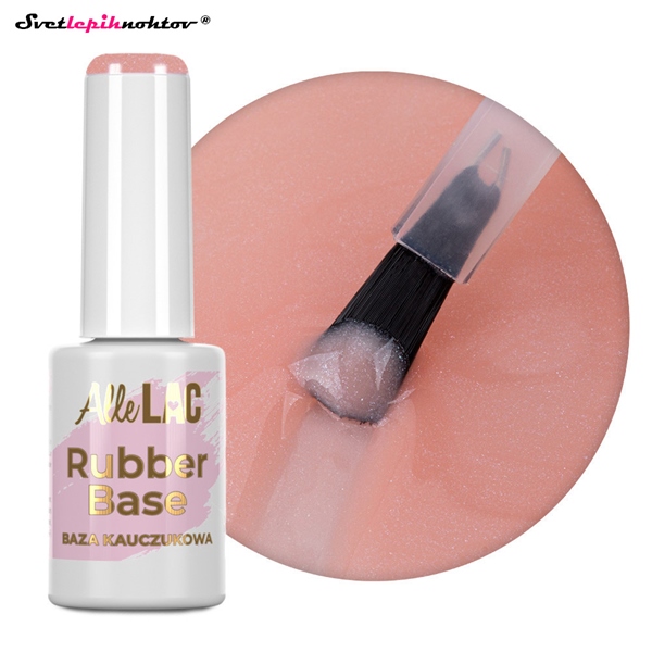ALLELAC Rubber Base - Peach Bling