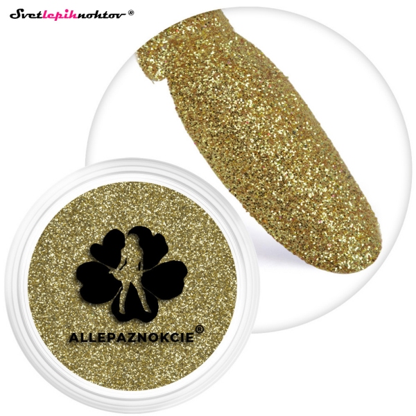 Bleščice - 01 GOLD, BLEŠČEČ in SVETLEČ PRAH za nohte