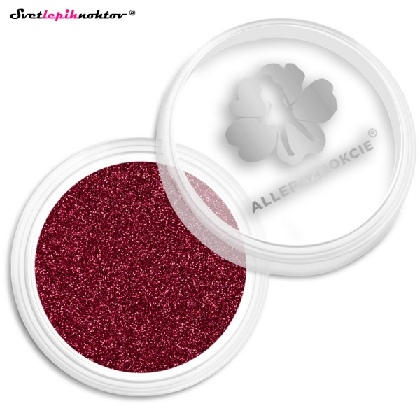 Bleščice - 03 SCARLET, BLEŠČEČ in SVETLEČ PRAH za nohte