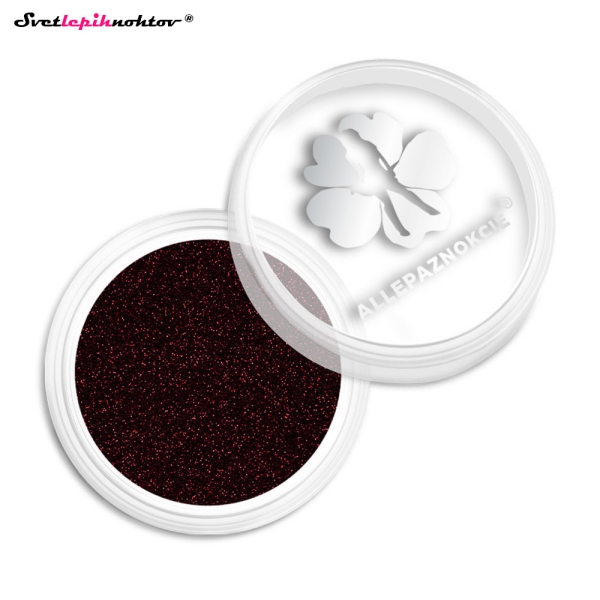 Bleščice - 04 BORDO, BLEŠČEČ in SVETLEČ PRAH za nohte