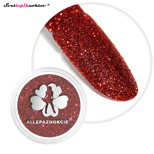 Bleščice - 06 RUBY, BLEŠČEČ in SVETLEČ PRAH za nohte