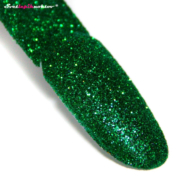 Bleščice - 08 EMERALD, BLEŠČEČ in SVETLEČ PRAH za nohte