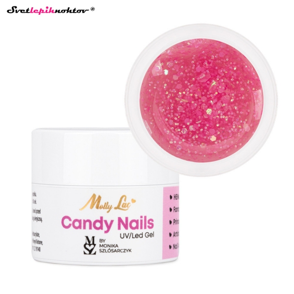Molly Nails CANDY NAILS gel 5g - Light Candy Pink