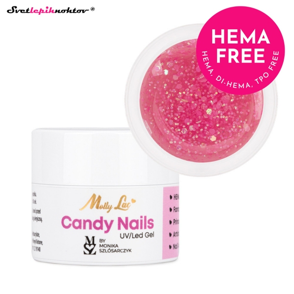 Molly Nails CANDY NAILS gel 5g - Light Candy Pink