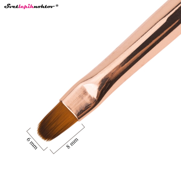 Gel čopič DUAL - OVAL 6   NAIL ART 9