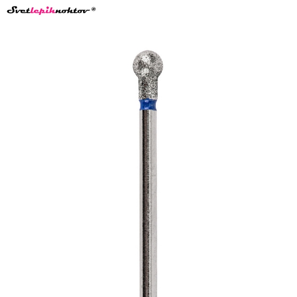 Diamantni nastavek KROGLA modra ø 4 mm