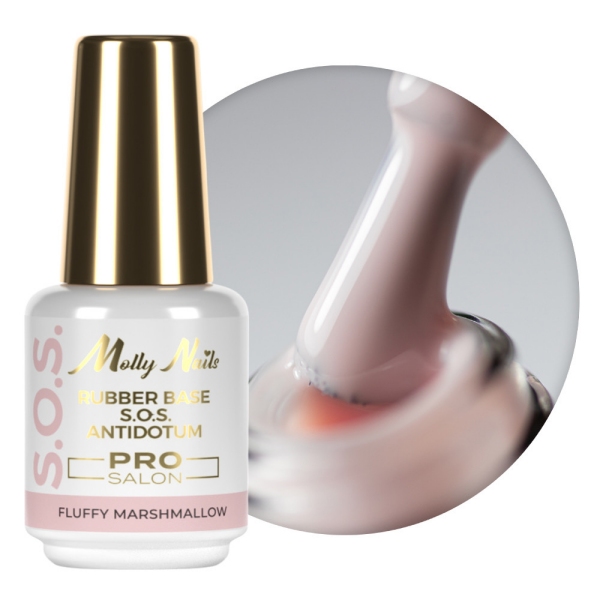 Molly Nails S.O.S BASE 15ml - Fluffy Marshmallow