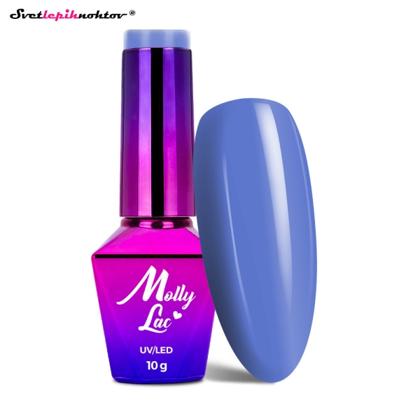MOLLY NAILS BLUE gel lak 115 - Curacao