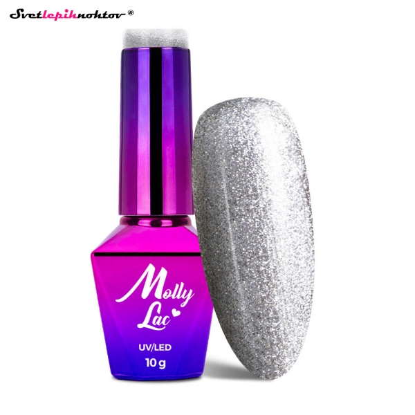 MOLLY NAILS WINTER gel lak 36 - Platinum