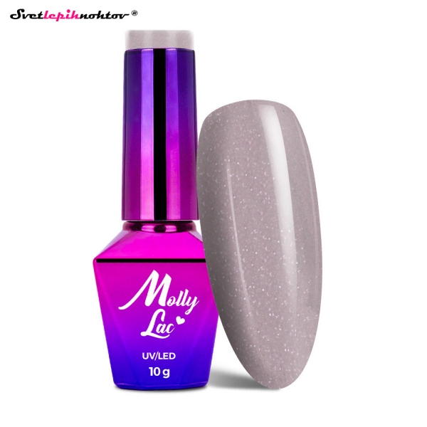 MOLLY NAILS NUDES gel lak 478 - Grey Poppy