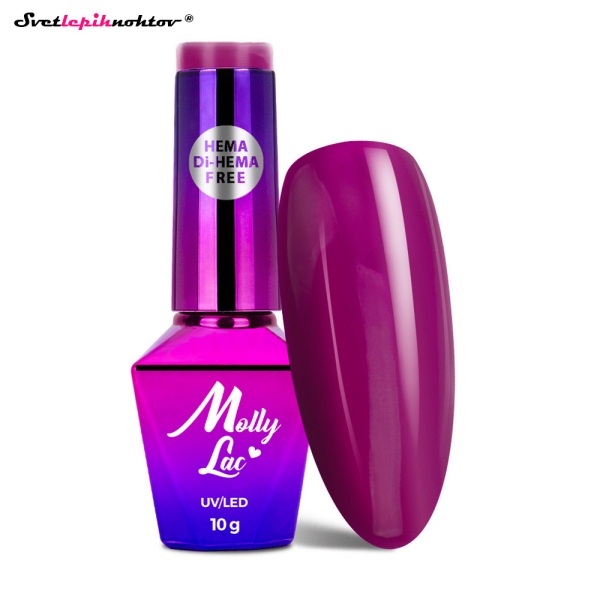 MOLLY NAILS AUTUMN gel lak 725 - Purple Crocus