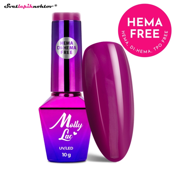 MOLLY NAILS AUTUMN gel lak 725 - Purple Crocus