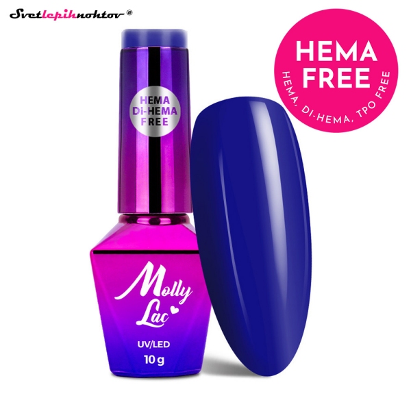 MOLLY NAILS AUTUMN gel lak 727 - Blue Hydrangea