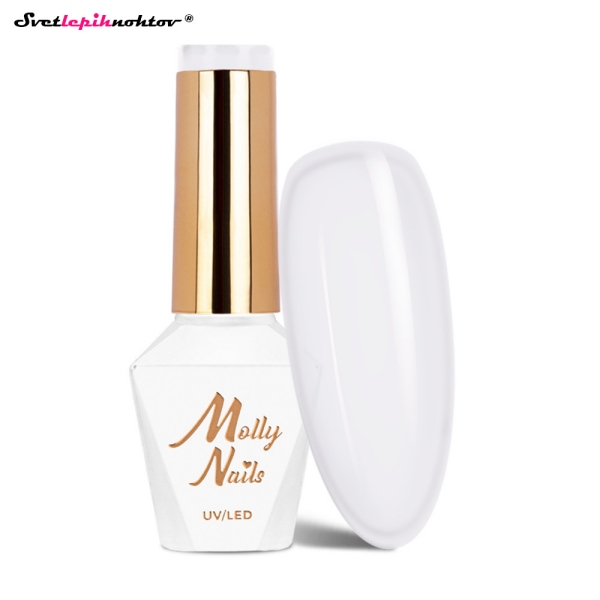 MOLLY NAILS MILKY gel lak 131 - Beige White