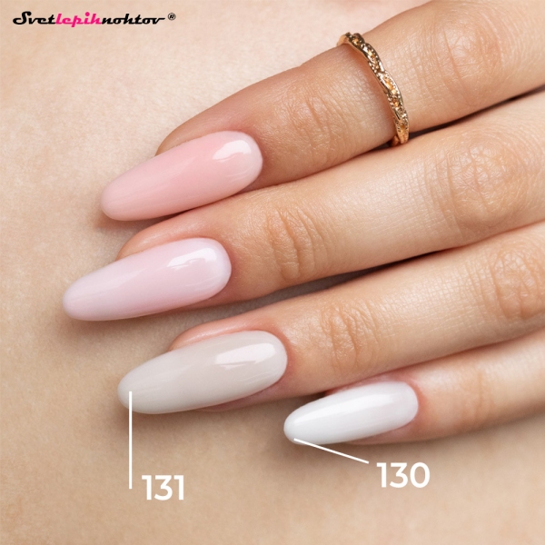 MOLLY NAILS MILKY gel lak 131 - Beige White
