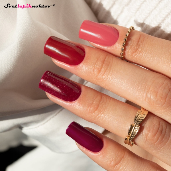 MOLLY NAILS AUTUMN gel lak 190 - Red Wine