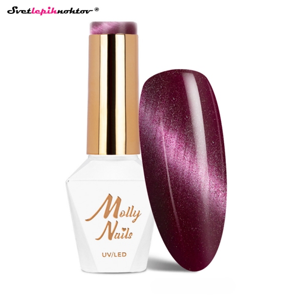 MOLLY NAILS CAT EYE gel lak 245 - Velvet Mauve
