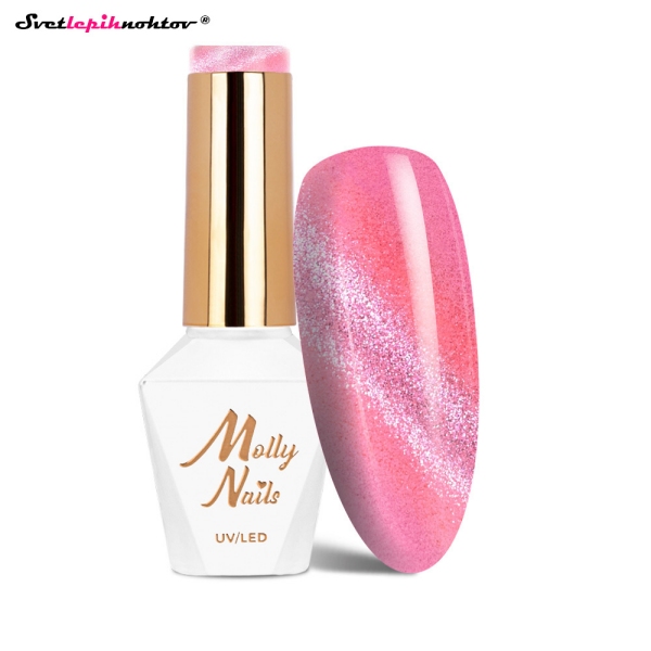 MOLLY NAILS CAT EYE gel lak 265 - Berry