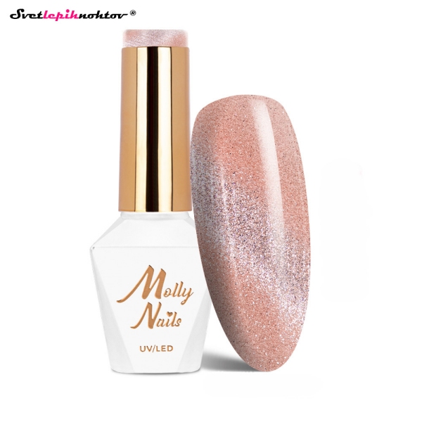 MOLLY NAILS CAT EYE gel lak 266 - Nude