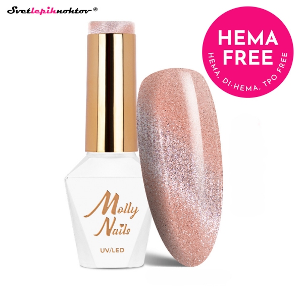 MOLLY NAILS CAT EYE gel lak 266 - Nude