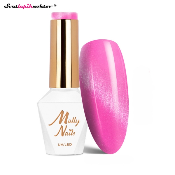 MOLLY NAILS CAT EYE gel lak 274 - Bubblegum