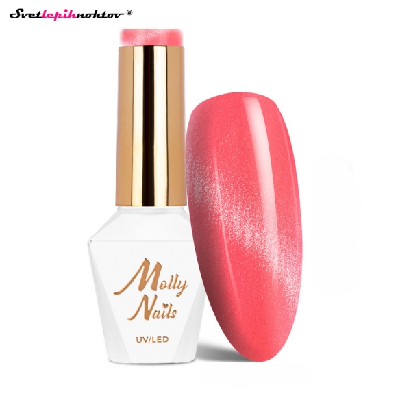 MOLLY NAILS CAT EYE gel lak 275 - Coral
