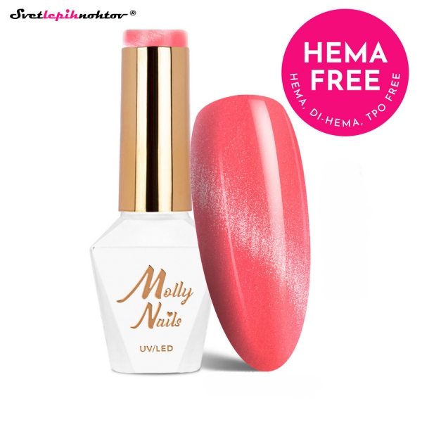 MOLLY NAILS CAT EYE gel lak 275 - Coral