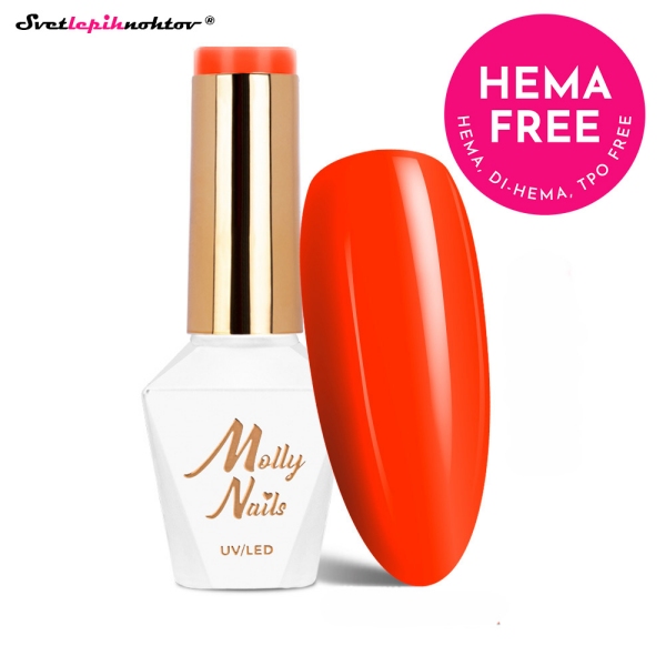 MOLLY NAILS NEON gel lak 285 - Fire Rush