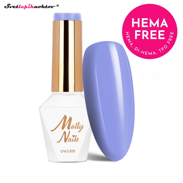 MOLLY NAILS PASTEL gel lak 293 - Lavender Ice