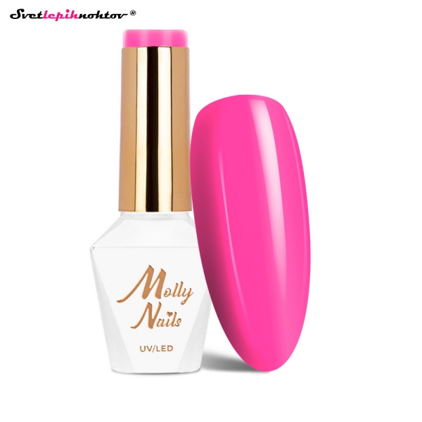MOLLY NAILS PINK gel lak 295 - Pink Kiss