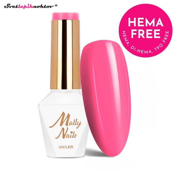 MOLLY NAILS PINK gel lak 296 - Flamingo