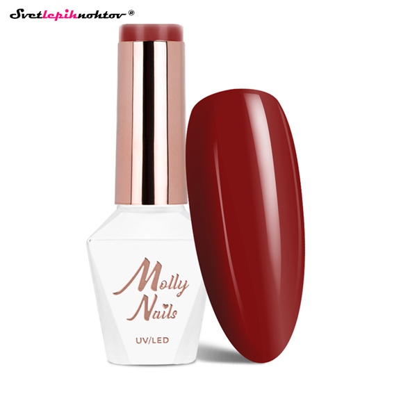 MOLLY NAILS RED gel lak 301 - Burgundy Edit