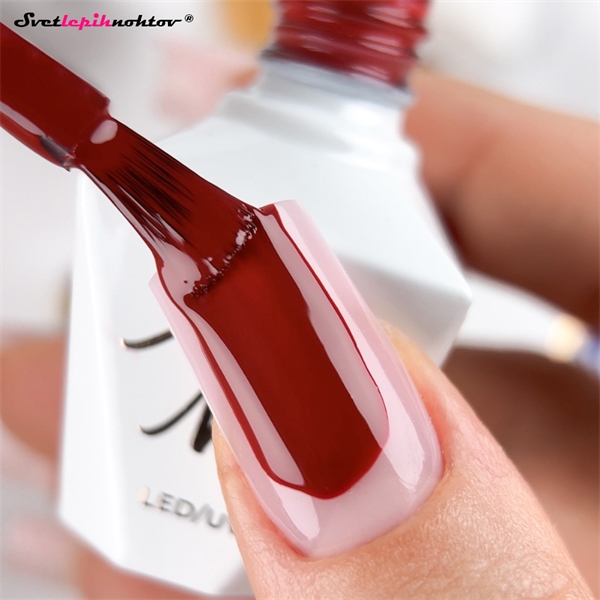 MOLLY NAILS RED gel lak 301 - Burgundy Edit