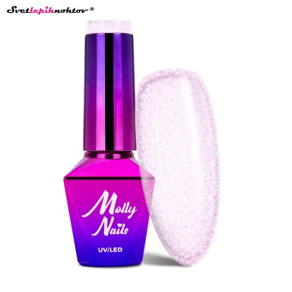 MOLLY NAILS PINK gel lak 500 - Bling!