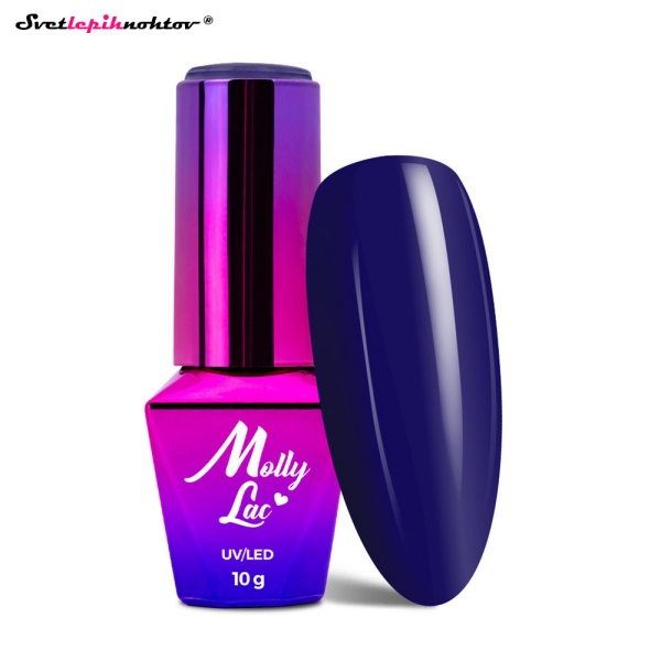MOLLY NAILS BLUE gel lak 57 - Secret