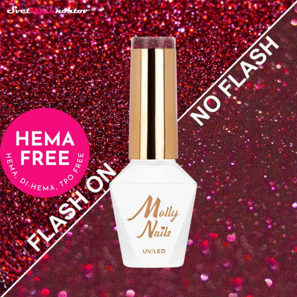 MOLLY NAILS WINTER gel lak 605 - Deep Desire