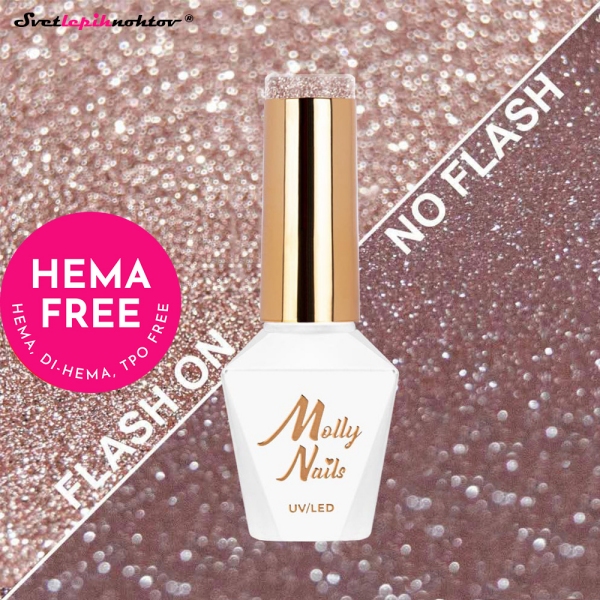 MOLLY NAILS FLASH gel lak 607 - Metamorphosis