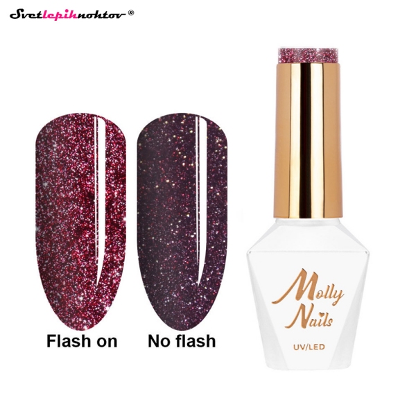 MOLLY NAILS WINTER gel lak 613 - First Love