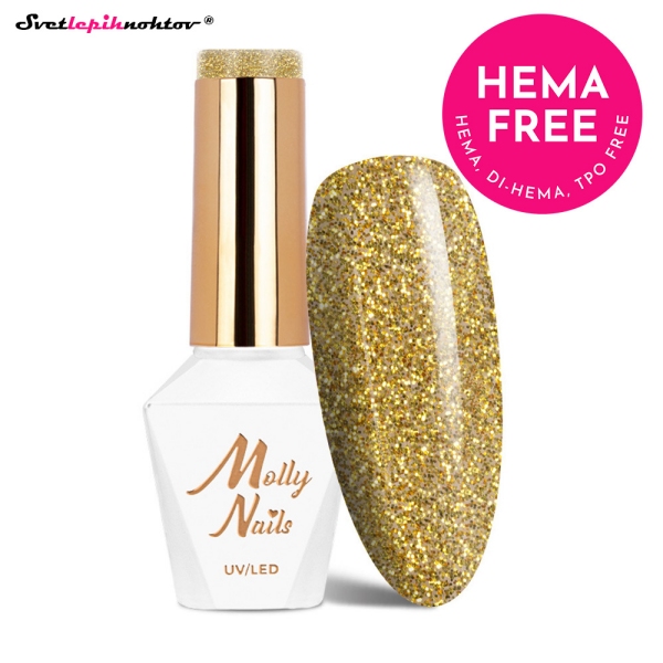 MOLLY NAILS WINTER gel lak 621 - Secret Sights