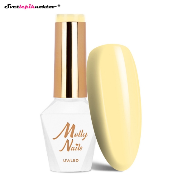 MOLLY NAILS PASTEL gel lak 720 - Yellow Daffodil