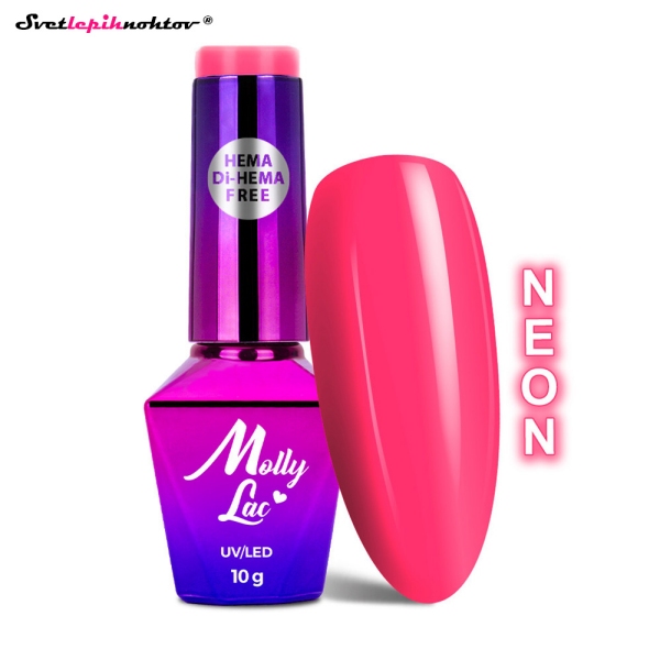 MOLLY NAILS PINK gel lak 722 - Pink Gerbera