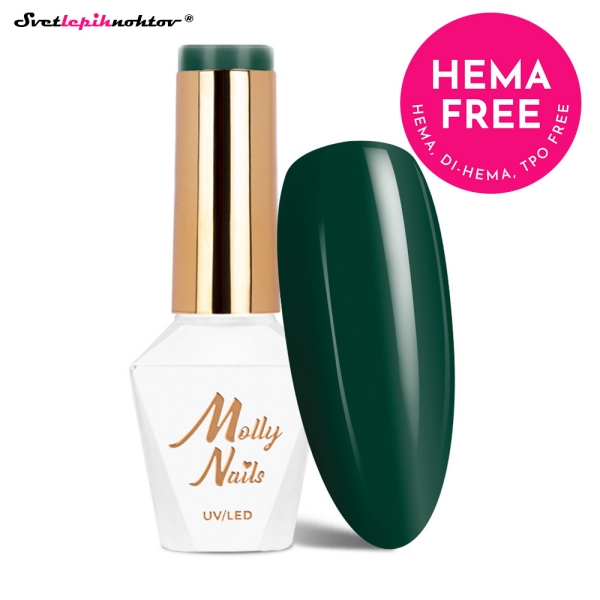 MOLLY NAILS AUTUMN gel lak 88 - Dark Green