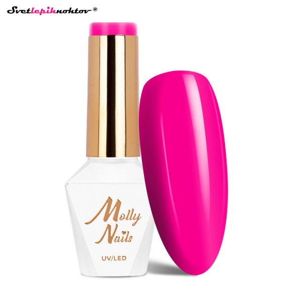 MOLLY NAILS PINK gel lak 723 - Pink Tulip